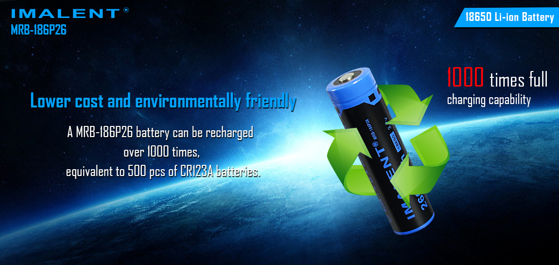 Imalent battery 18650 2600mAh