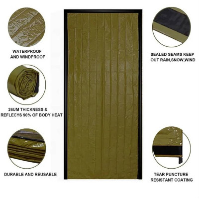 Awaryjny śpiwór termiczny