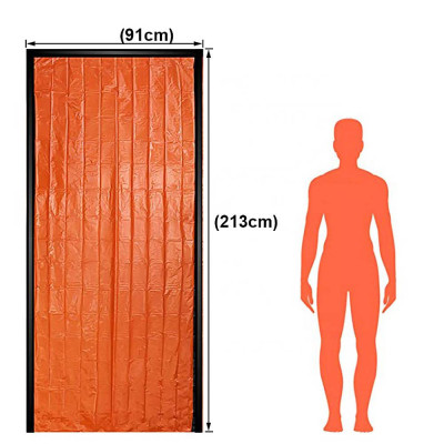 Emergency thermal sleeping bag