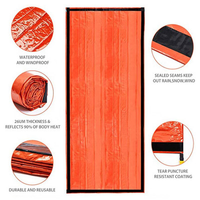 Emergency thermal sleeping bag