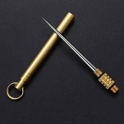 Metal toothpick in case