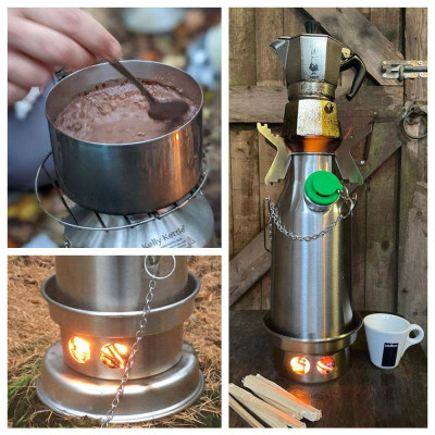 "Trekker" set, stainless steel