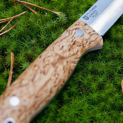 Ranger Puukko M07 14C28N, Full Tang, breza, kožené puzdro