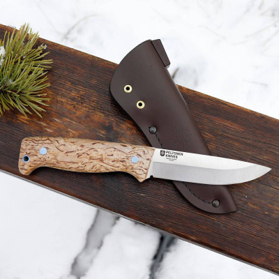 Ranger Puukko M07 14C28N, Full Tang, bříza, kožené pouzdro