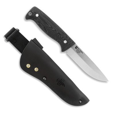 Ranger Puukko M07 14C28N, Full Tang, Micarta, leather sheath