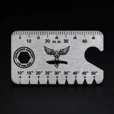 Titanium template for measuring blade angle