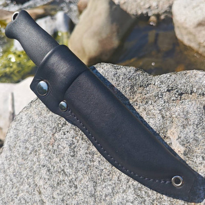 Terävä Jääkäripuukko skórzana obudowa