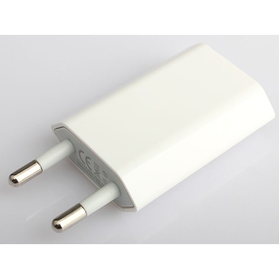 USB nabíječka 230V bílá