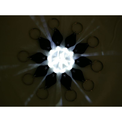 LED klíčenka - černá