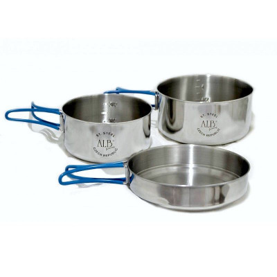 MAKALU - stainless steel three-piece set small