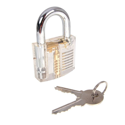 LockPick Satz mit 15in1 Klingen + 3x transparentes Schloss