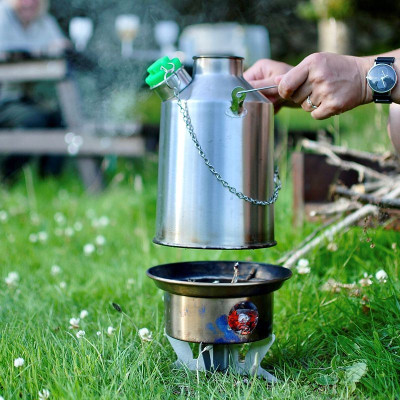 Aluminium support for the kettle