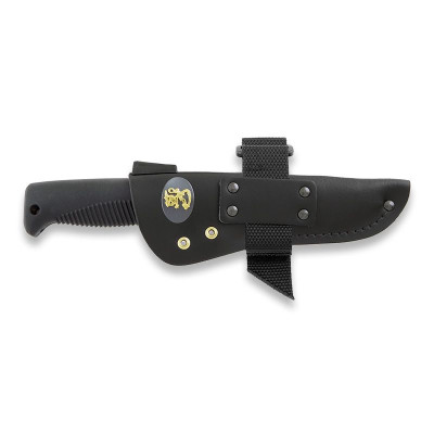 M07 Ranger Puukko, Ledertasche, das Zeichen des Löwen